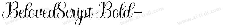 BelovedScript Bold字体转换